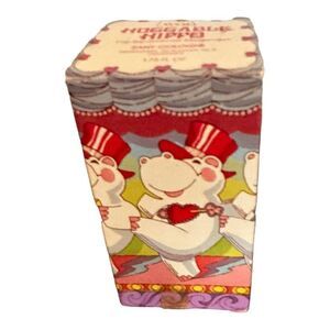 Avon 1980s HUGGABLE HIPPO (hippopotamus) with Light MUSK After Shave full
